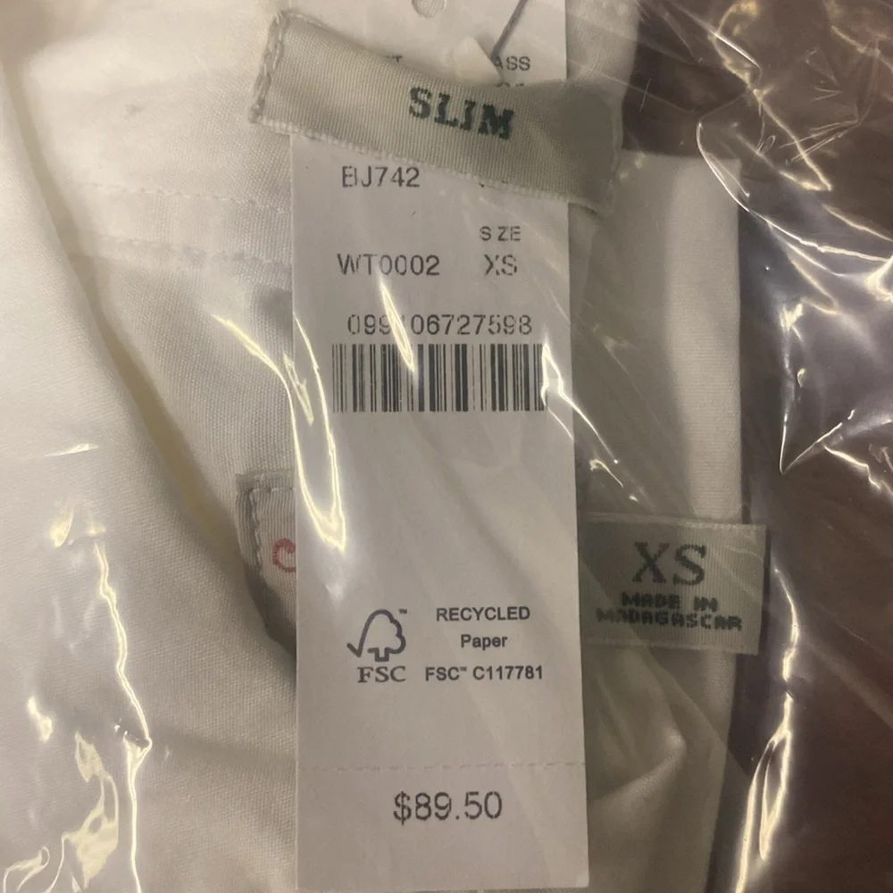 J Crew Slim Secret Wash cotton poplin shirt Item BJ742